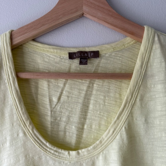 LIKE NEW Lilla P - Ruffle Sleeve Tank - Butter Yellow - Size M - Picture 3 of 6